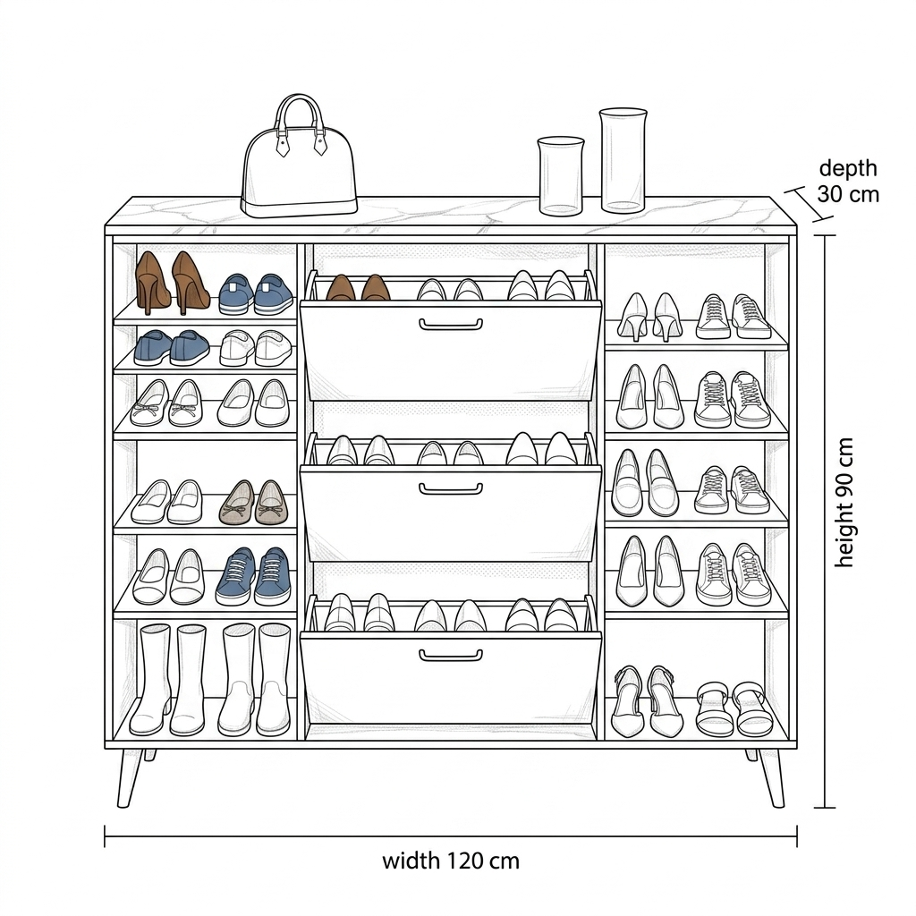 Pyris Shoe Storage