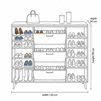 Pyris Shoe Storage