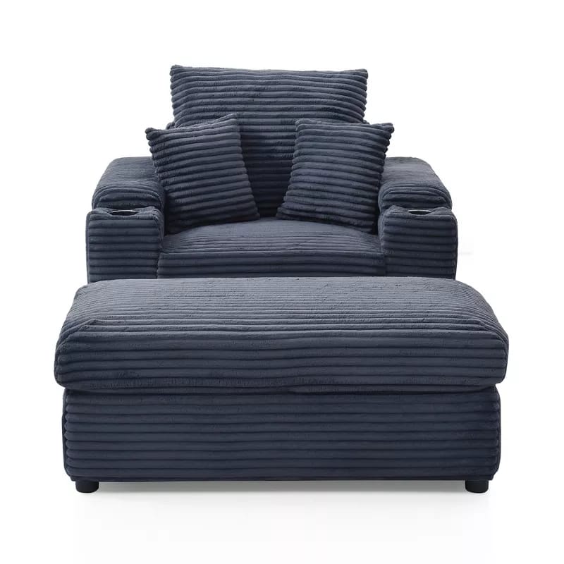 Aroma Arm Chair With Pouf